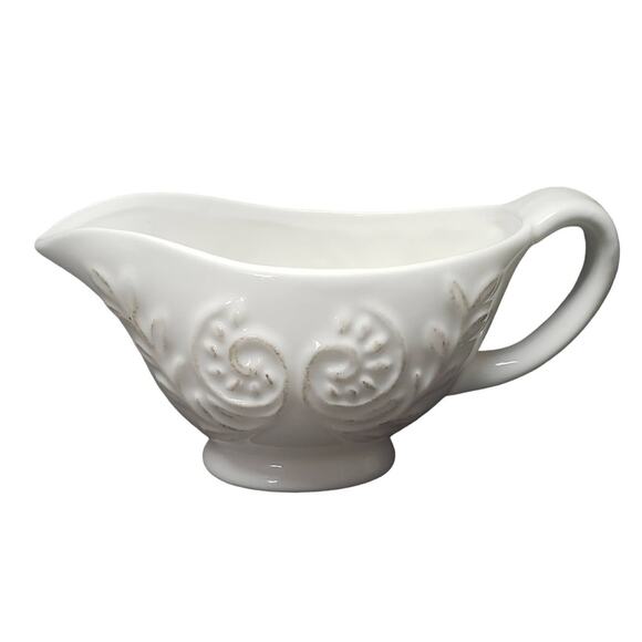 Avon Vintage Gravy Boat / Serving Bowl Dish with Scroll Design Kitchen Decor - Picture 1 of 13